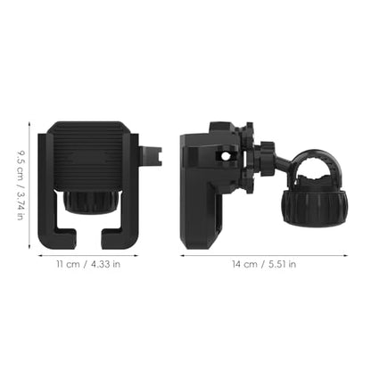 Motorcycle Phone Mount with Vibration Dampener - [No Block Camera] [1s Lock] Bike Phone Holder for 4.7"- 7" Cellphones - 2025 Powersports Electrical Device Mounts, Handlebar Holder for Scooter ATV