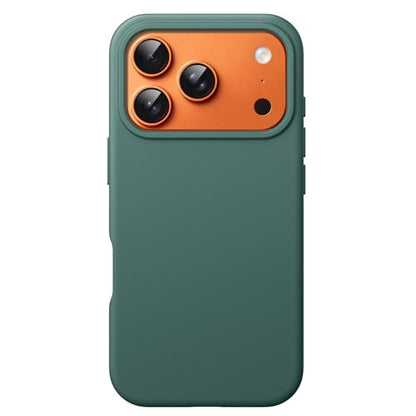 JETech Silicone Case for iPhone 17 Pro Max, Midnight Green | Silky Soft Touch, Shockproof Protection, Scratch Resistant, Microfiber Lining - color: Midnight Green, size: iPhone 17 Pro Max