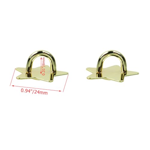 Crapyt 12 Pcs Metal Phone Hook, Adhesive Metal Phone Finger Grip Loop - color: Gold
