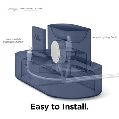 elago 3 in 1 Charging Station for iPhone, AirPods, AirPods Pro, Apple Watch - color: Jean Indigo