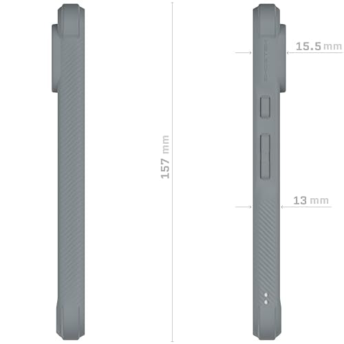 Ghostek Covert Pixel 8 Case Clear - Hard Anti-Scratch Back, Silicone Bumper, Compatible with Wireless Charging, Shockproof Phone Cover (6.2 Inch, Gray) - color: Gray [Limited Edition], size: Pixel 8