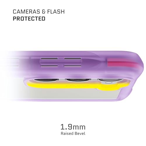 Ghostek Covert Clear Galaxy S23 Phone Case with Military Grade Shockproof Protection, Non-Slip Grip, Protective Silicone Cover Designed for 2023 Samsung S23 (6.1") (Purple) - color: Purple [Limited], size: Galaxy S23