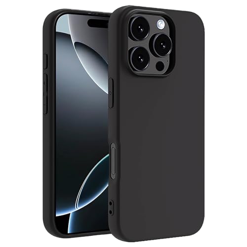 TENOC Phone Case Compatible with iPhone 16 Pro Max, Black Case Anti-Fingerprint Protective Bumper Matte Cover for 6.9 Inch - color: Black, size: iPhone 16 Pro Max