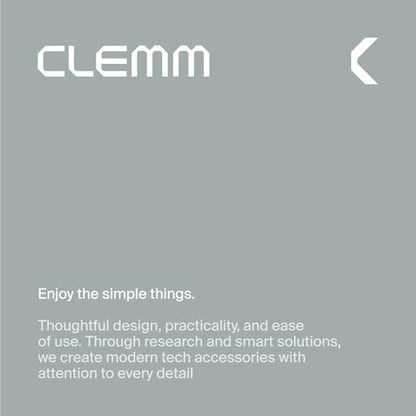 Clemm Magnetic Wireless Power Bank 10000mAh, MagSafe Compatible Portable Charger for iPhone, Samsung & iPad, USB-C & USB-A, Quick Charge & Power Delivery, Up to 3 Charges, Graphite - color: Graphite