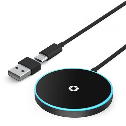 for MagSafe Charger, Magnetic Wireless Charging Pad for iPhone 17/17 Pro/17 Pro Max/Air/16 15 14 13 12 Pro Max Plus mini & AirPods 2 3 Pro, Strong Magnet, USB-C/A Ports (Black-V2) - color: Black-V2