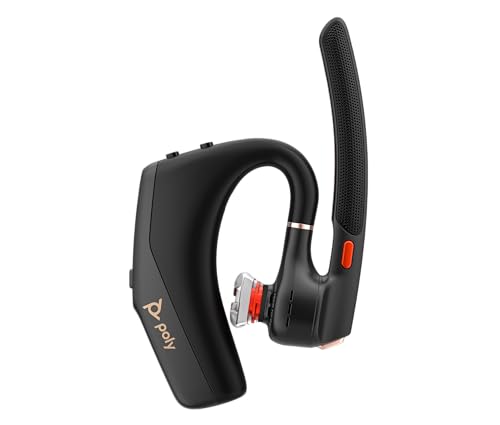 Poly Voyager Legend 50 UC Bluetooth Headset with Charging Case - 4 Noise-Canceling Mics, AI NoiseBlockAI & WindSmart Tech - Bluetooth Headphones with Mic, Smart Call Controls, All-Day Comfort - style: Legend 50 with Charging Case