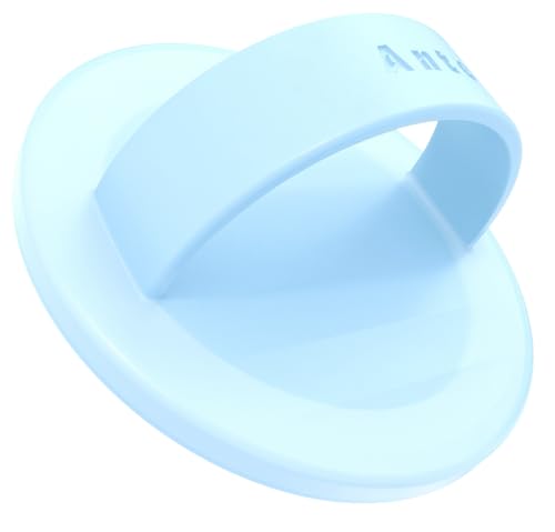 Anteel Magnetic Phone Grip, Liquid Silicone Comfy and Portable, Removable Finger Loop Ring Holder for iPhone, Compatible with Magsafe Magnetic Phone Loop, Patent Pending (Baby Blue) - color: Baby Blue