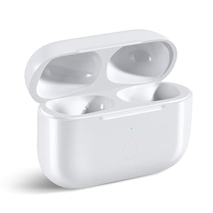 Wireless Charging Case Replacement Compatible with AirPod Pro 2nd & 1st Generation, Air Pod Pro 2 1 Charger Case with Bluetooth Pairing Sync Button,White