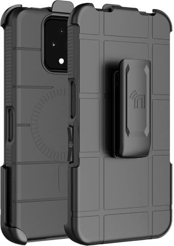 Case and Holster Combo for Sonim XP Pro 5G Phone - Matte Black | Compatible with MagSafe, Magnetic, Rugged Cover, Enhanced Grip, with Belt Clip Holder, Ratchet Rotation - color: Black