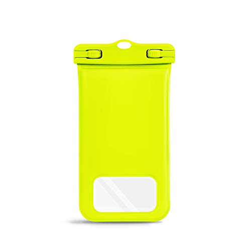 CaliCase XL Waterproof Floating Case - color: Yellow Glow in the Dark