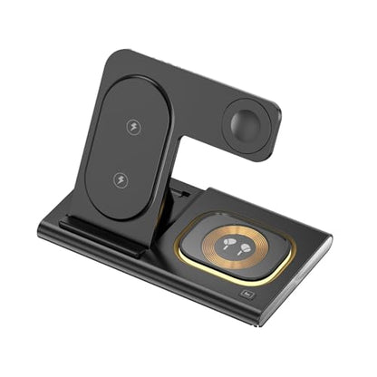 Charging Stand for Phone 16 15 14 13 12 11 Watch 10 9 8 7 6 5 4 3 2 and Earphone 4 3 2 Multiple Device Charging - color: black