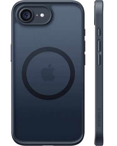 TORRAS Stronger Magnetic & Shockproof for iPhone 17e Case/iPhone 16e Case, Fit for MagSafe, 16FT Military Grade Drop Protection, Slim Anti-Scratch Translucent Phone Case for iPhone 17e, Black - color: Black, size: iPhone 16e