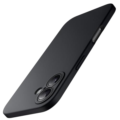 JETech Slim Case for iPhone 16, Black | Camera Lens Protection, Soft TPU Design, Matte Finish, Shockproof Protection - color: Black, size: iPhone 16