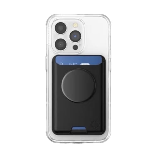 PopSockets Phone Wallet for MagSafe with Grip- Black - color: Black, style: With Grip