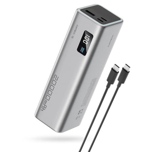 CUKTECH 15 SE Power Bank 20000mAh 65W Laptop Charger, 3-Port USB C Portable Charger, PD 3.0 Fast Charging External Battery Pack for iPhone 16/15/14 Series, Samsung, MacBook, Dell, Steam Deck, and More