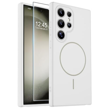zapica Magnetic for Samsung Galaxy S23 Ultra Case, White - color: White, size: Samsung Galaxy S23 Ultra 6.8''