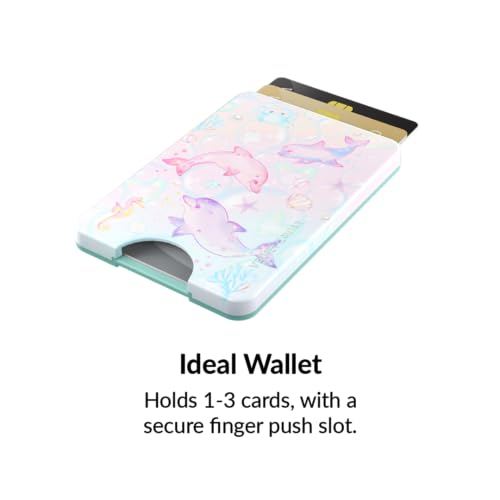 VELVET CAVIAR compatible with MagSafe Wallet - Magnetic Card Holder Wallet for iPhone 12/13/14/15 (Dolphins) - color: Dolphins