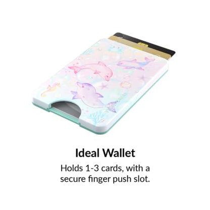 VELVET CAVIAR compatible with MagSafe Wallet - Magnetic Card Holder Wallet for iPhone 12/13/14/15 (Dolphins) - color: Dolphins