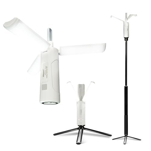 Folding Rechargeable Camping Light with Stand,Allspark Waterproof Hanging LED Camping Lantern,Magnetic Telescoping Camp Light with Detachable Tripod for Outdoor,Power Outage,Hurricane,Hiking