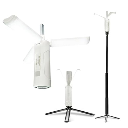 Folding Rechargeable Camping Light with Stand,Allspark Waterproof Hanging LED Camping Lantern,Magnetic Telescoping Camp Light with Detachable Tripod for Outdoor,Power Outage,Hurricane,Hiking