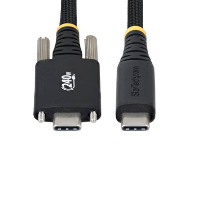 StarTech 10ft/3m USB-C to USB-C Screw Locking Cable (S2CEPR3M-USBSL-CABLE) - size: 10 ft