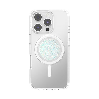 PopSockets Phone Grip for MagSafe, Magnetic Holder- Confetti White - color: Iridescent Confetti White, style: MagSafe