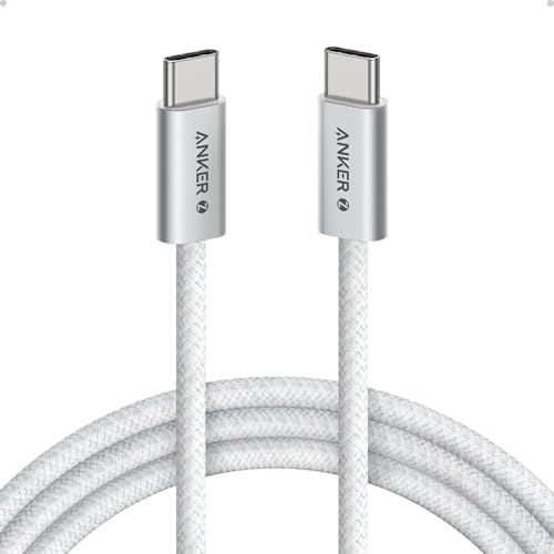 Anker Zolo USB C to USB C Cable, 240W Fast Charging Cable (6 ft, White) - color: White, size: 6ft