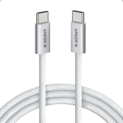 Anker Zolo USB C to USB C Cable, 240W Fast Charging Cable (6 ft, White) - color: White, size: 6ft