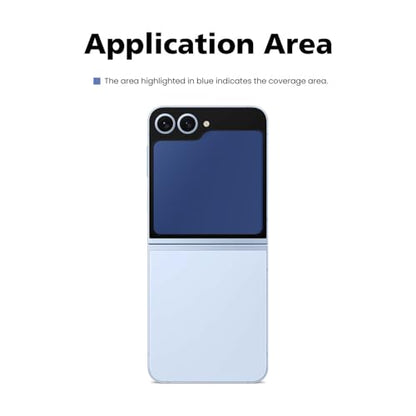 2 PACK Front Privacy Screen Protector Compatible with Samsung Galaxy Z Flip 6 [25° Anti Spy] EPU+PET Film, Self-Healing, Easy Installation, Case Friendly, 3H Hardness - size: Galaxy Z Flip 6