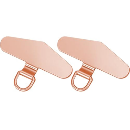 TENOC Metal Phone Tether Tab, 2Pcs, Rose Gold - color: Rose Gold