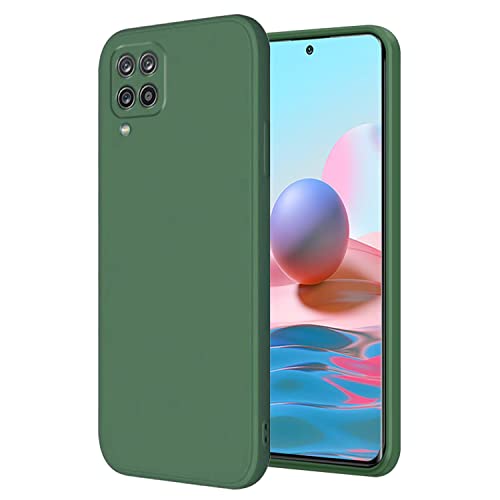 Soft Silicone Protective Case for Samsung A42 5G (Dark Green) | Matte Soft Touch for Samsung Galaxy A42 5G Phone Case Silicone Slim Cute Anti-Fingerprint Elegant Cover Shockproof Aesthetic - color: Dark Green