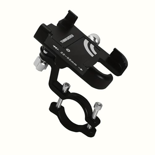 ThinkRider The Ultimate MTB Phone Mount Stand: 360° Rotatable Aluminum Adjustable Non-Slip Cycling Bracket