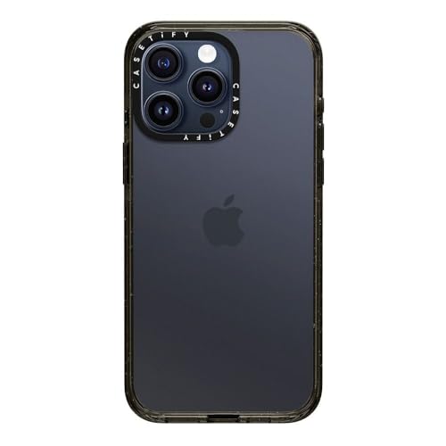CASETiFY for iPhone 15 Pro Max Case - Impact Clear Black | Slim Fit | 8.2 ft. 4x Military Grade Drop Protection | Black - color: Clear Black, size: Iphone 15 Pro Max (6.7")