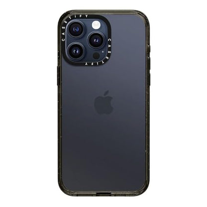 CASETiFY for iPhone 15 Pro Max Case - Impact Clear Black | Slim Fit | 8.2 ft. 4x Military Grade Drop Protection | Black - color: Clear Black, size: Iphone 15 Pro Max (6.7")