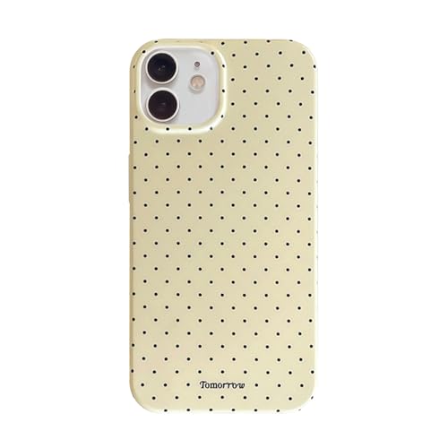 inewateri Compatible with iPhone 11 Case with Cute Fashion Polka Dot Aesthetics Design Simple Cases for Soft TPU Slim Protection Cover-Lemon-Yellow - color: Yellow, size: iPhone 11