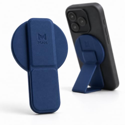 Mass Planet MagSafe Phone Grip, Slim Foldable Holder, One-Hand Stand - Blue - color: BLUE