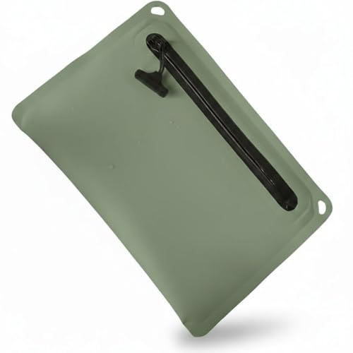 IPX7 Waterproof Bag Underwater Dry Bags Safe Storage Zipper Pouch to Keep Your Valuables Dry for Water Activities （Olive Green） - color: Olive Green