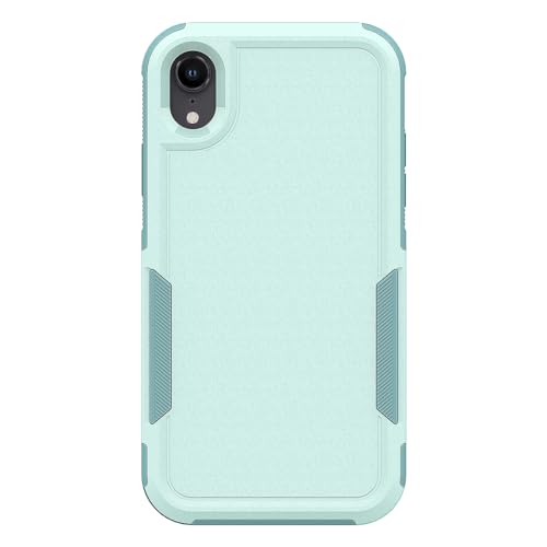 for iPhone XR Case: Dual Layer Protective Heavy Duty Cell Phone Case Shockproof Rugged Bumper Tough with Screen Protector - 16ft Military Grade Drop Tested for Appple iPhone XR (6.1 inch), Green - color: Mint Green (PC) + Mint Green (TPU)