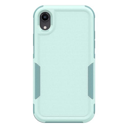 for iPhone XR Case: Dual Layer Protective Heavy Duty Cell Phone Case Shockproof Rugged Bumper Tough with Screen Protector - 16ft Military Grade Drop Tested for Appple iPhone XR (6.1 inch), Green - color: Mint Green (PC) + Mint Green (TPU)
