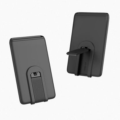Phone Wallet Stick On Phone Card Holder for Back of Phone Case Silicone Sticker Credit Card Holder with Stand