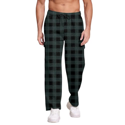 Mens Casual Pants Canvas Stretch Tactical Water Resistant Deep Pockets Utility BDU Camping Tactical Pants for Men - color: A Black, size: XX-Large