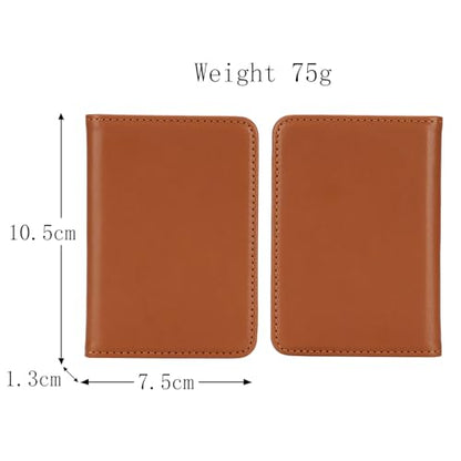 Lipvina For iPhone MagSafe Wallet with Kickstand - Magnetic Card Holder RFID Blocking Compatible with iPhone 17/16/15/14/13/12 Series Pro/Max/Plus (Brown) - color: Brown