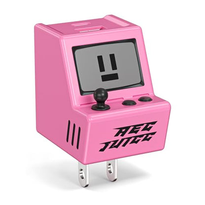 Aolcev for iPhone Charger 2 in 1 Dual USB A USB C Charger Block Retro 30W - color: Rose Pink