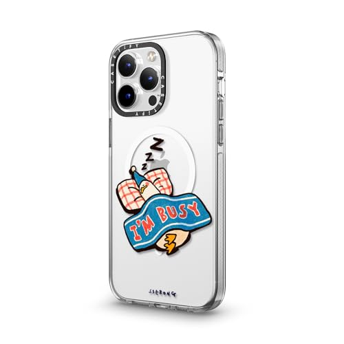 CASETiFY for iPhone 14 Pro Max Case - Impact Clear Compatible with MagSafe | Not Yellowing | 6.6 ft. 3X Military Grade Drop Protection | I'm so busy | Clear - color: I'm so busy, size: Iphone 14 Pro Max (6.7")