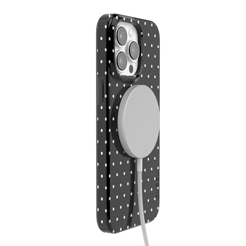 Casely iPhone 14 Pro Case | On the Dot | Black Polka Dot | Compatible with MagSafe | Classic Ultra Slim Design - color: On the Dot | Black Polka Dot, size: Iphone 14 Pro