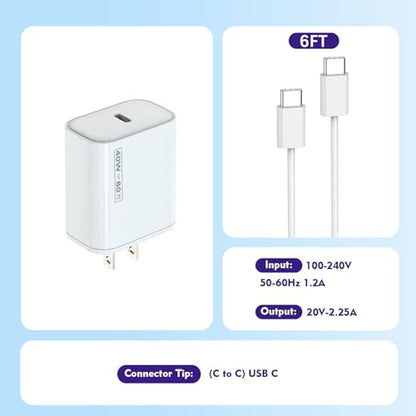 iPhone Charger Fast Charging [Apple MFi Certified],2Pack 40W-60W USB C Charger Block Dynamic Power Adapter 6FT iPhone Charger Woven Cable Cord for iPhone 17 Pro Max/Air/17e/16e/16Pro/15Plus/iPad - size: 6FT