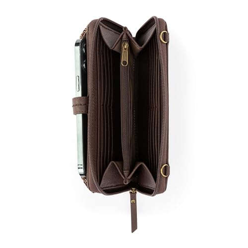 The Sak Iris Smartphone Crossbody Purse - Small Women's Cellphone Bag & Wallet For Everyday- Convertible Wristlet With Zipper | Fits Most Smartphones, Card Slots & Zip Pocket, Detachable Wristlet & Crossbody Straps, Hands-Free for Travel & Errands - color