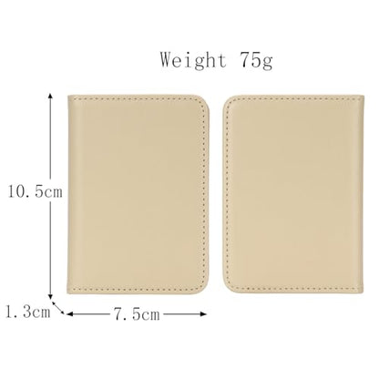Lipvina For MagSafe Wallet with Kickstand - Magnetic Card Holder RFID Blocking Compatible with iPhone 17/16/15/14/13/12 Series Pro/Max/Plus (Beige) - color: Beige