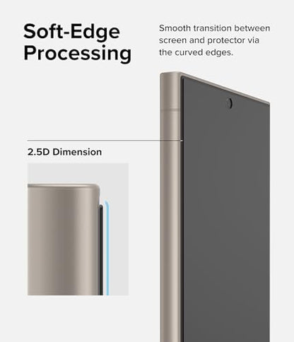 Ringke for Samsung Galaxy S24 Ultra Screen Protector [Easy Slide Privacy] - size: Galaxy S24 Ultra
