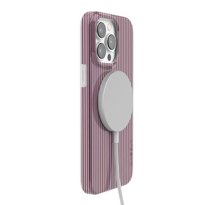 Casely iPhone 14 Pro Case | Stripes and the City | Tiny Pinstripe | Compatible with MagSafe | Classic Ultra Slim Design - color: Stripes and the City | Tiny Pinstripe, size: Iphone 14 Pro